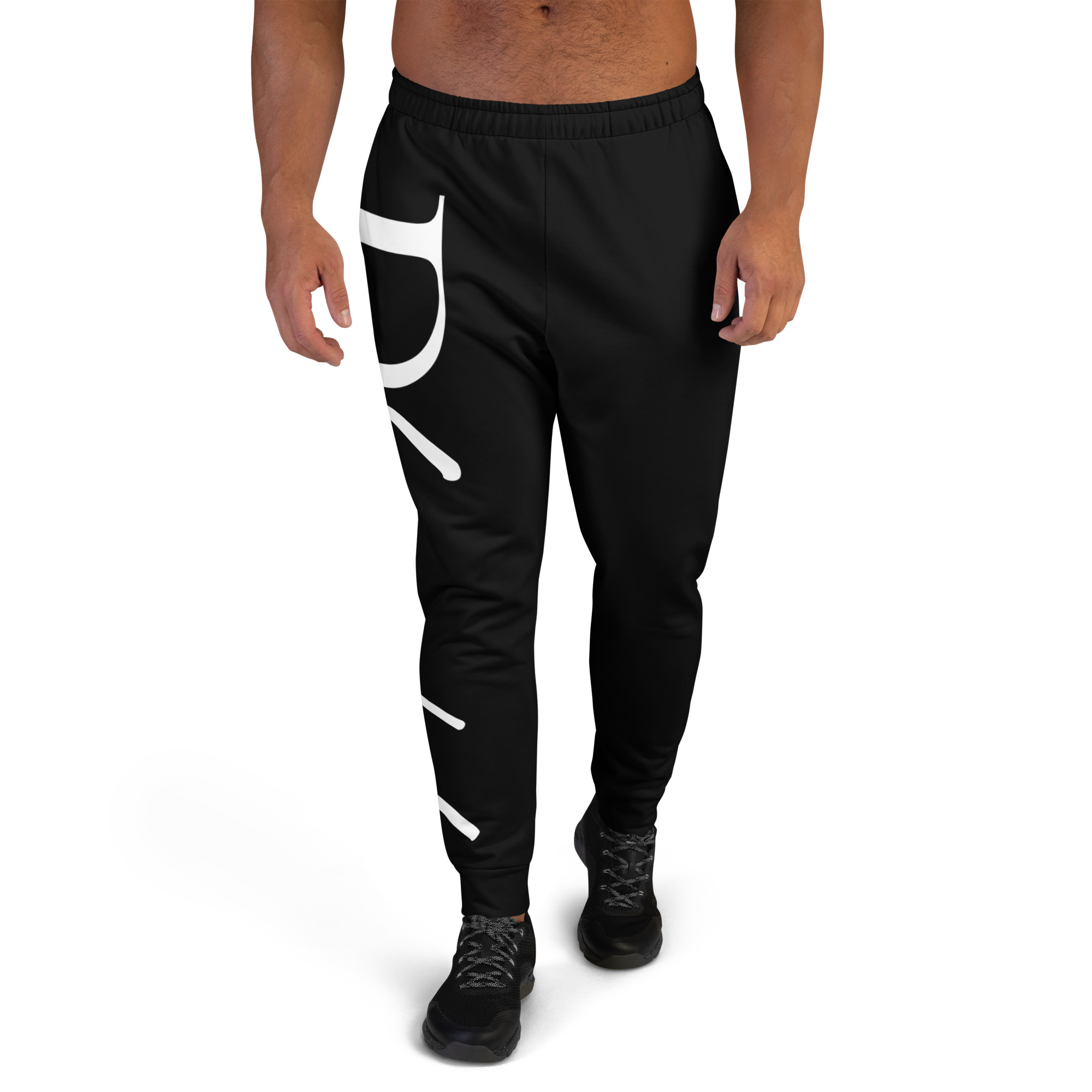 JD Snapshot Men's Joggers White Logo - Black - Image 3