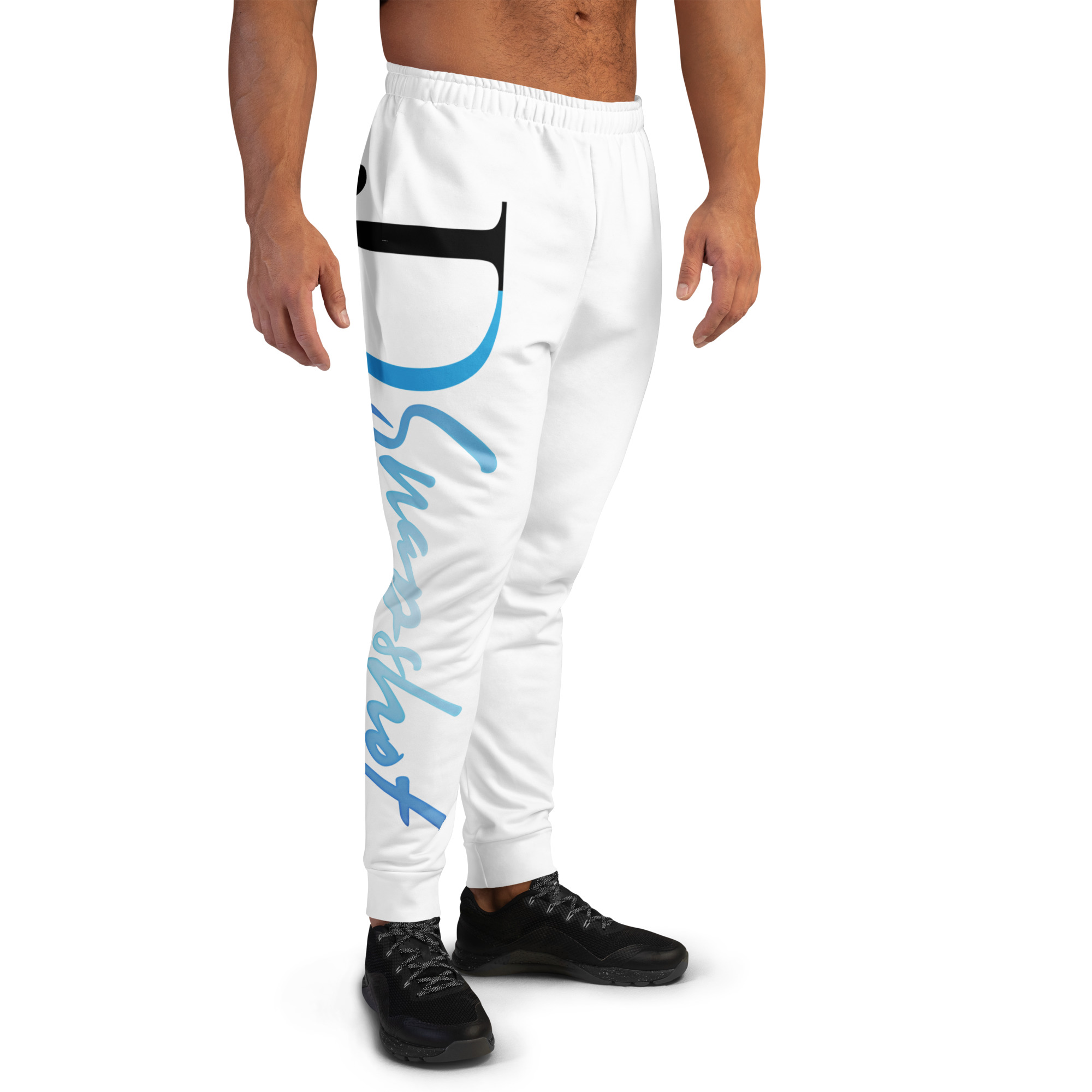 JD Snapshot Men's Joggers Black/Blue Logo - White - Image 2