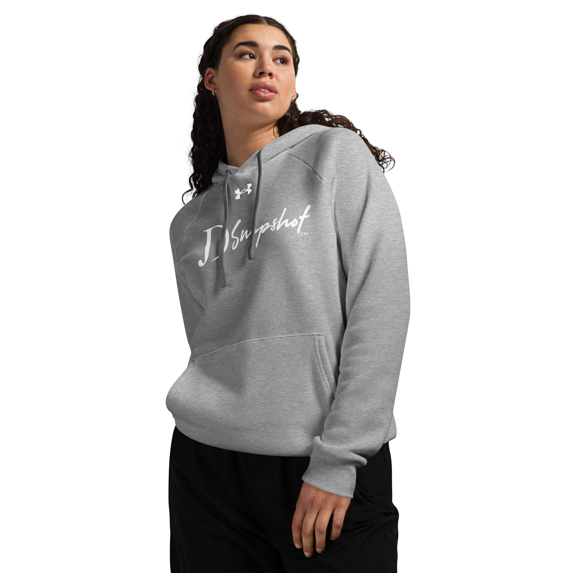 JD Snapshot Under Armour® Hoodie White Logo - Image 20