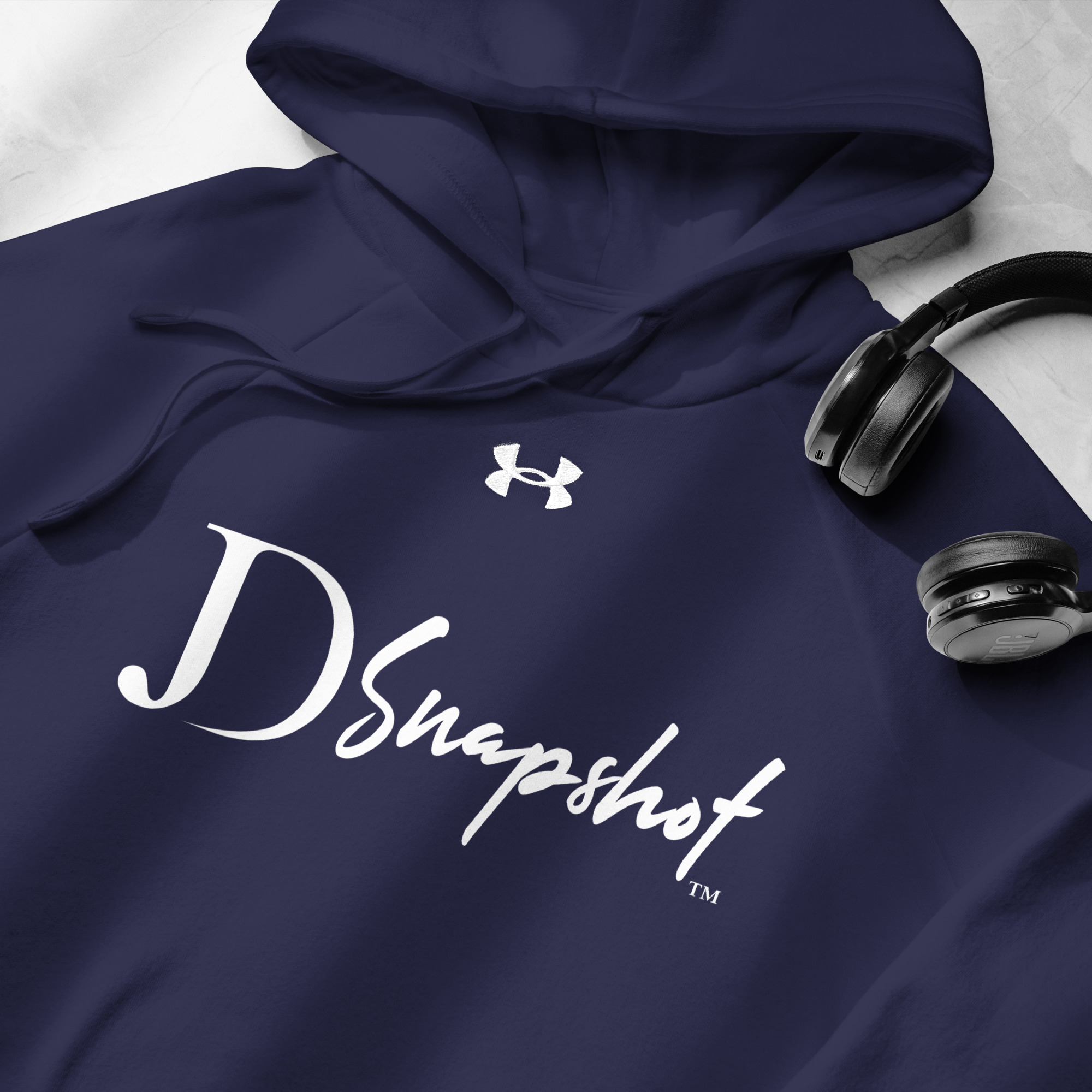 JD Snapshot Under Armour® Hoodie White Logo - Image 7