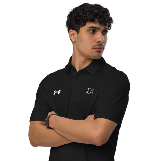 JDS Under Armour® Men's Polo White Logo