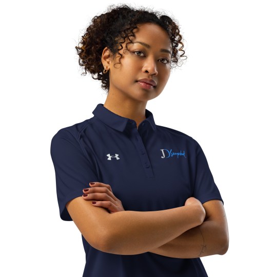 JD Snapshot Under Armour® Women’s Polo White/Blue Logo